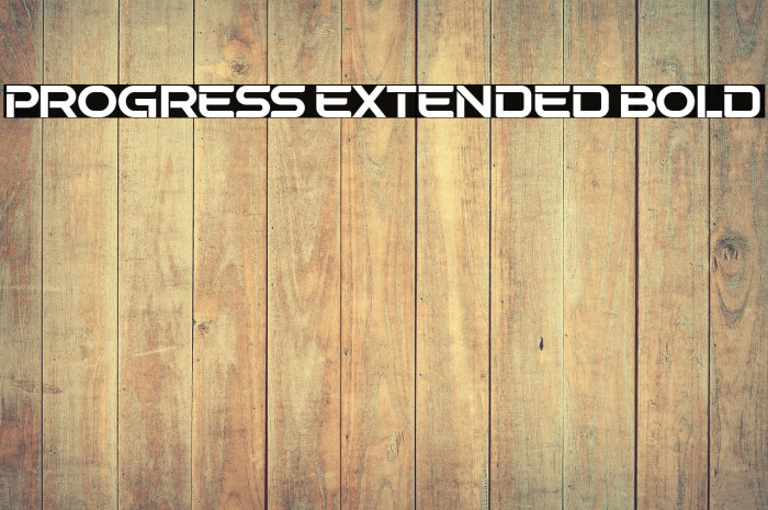 Progress Extended Bold Example 3