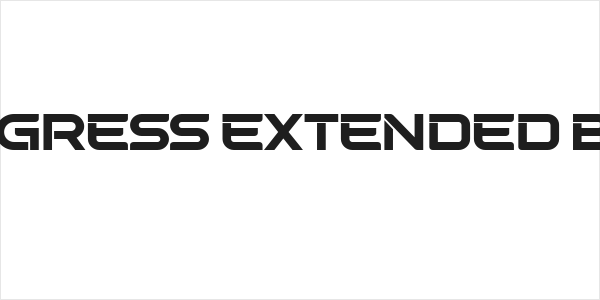 Progress Extended Bold Logo
