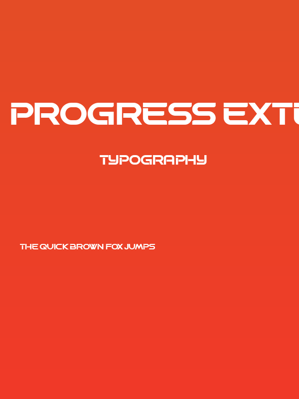 Progress Extended Bold Poster
