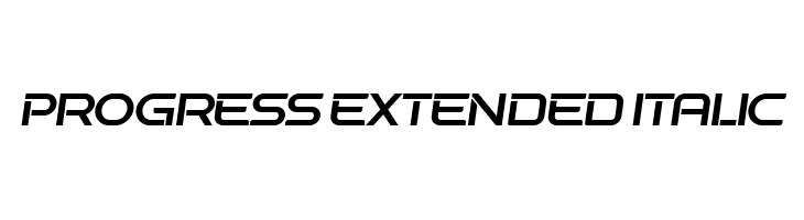 Progress Extended Italic  Fuentes Gratis Descargar