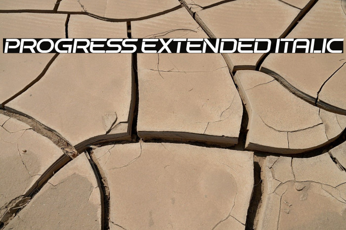 Progress Extended Italic Example 1