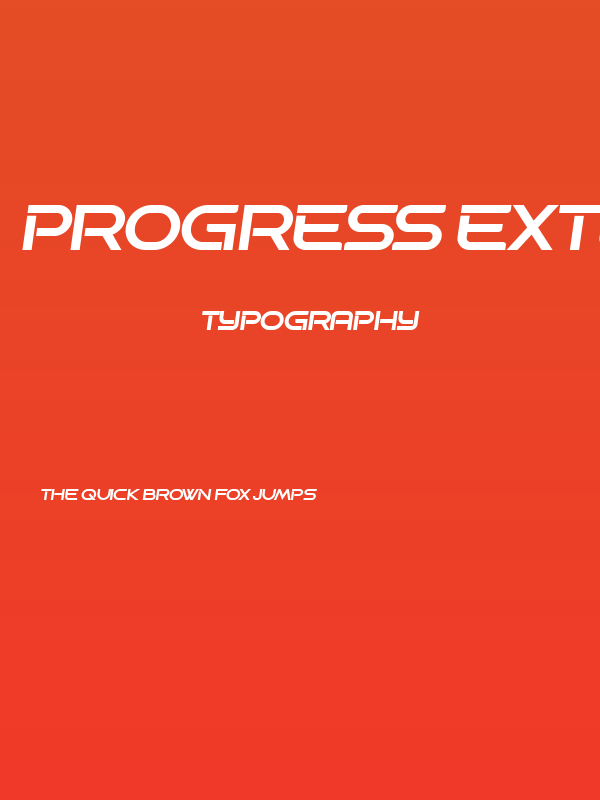 Progress Extended Italic Poster