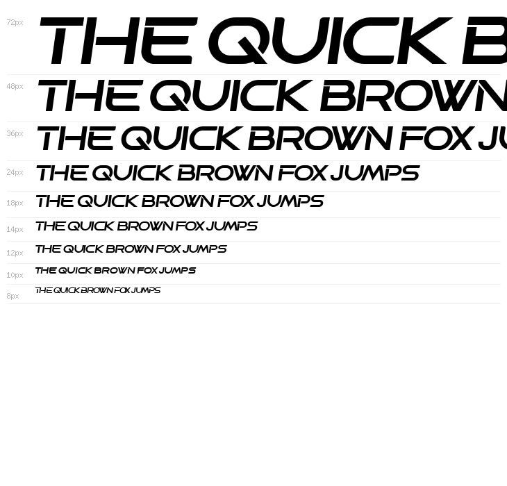 Progress Extended Italic Waterfall