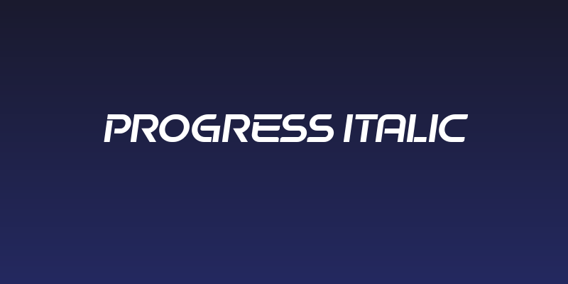 Progress Italic Social Header