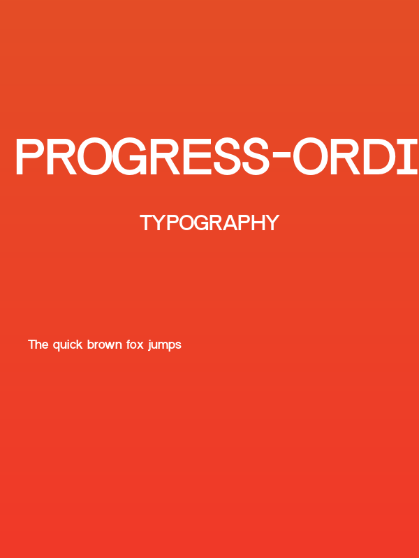 Progress-ORDIN Poster