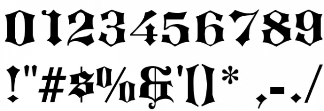 ProgressiveText Font OTHER CHARS