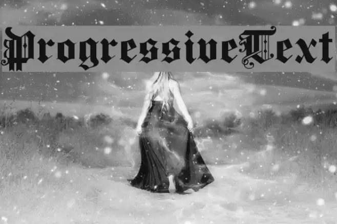 ProgressiveText Font examples