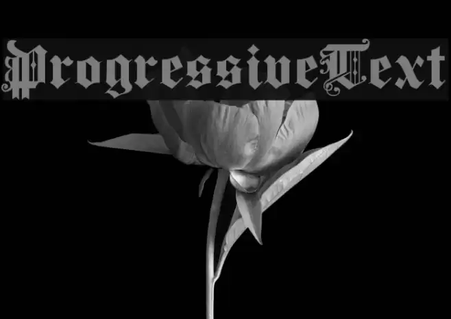 ProgressiveText Font examples