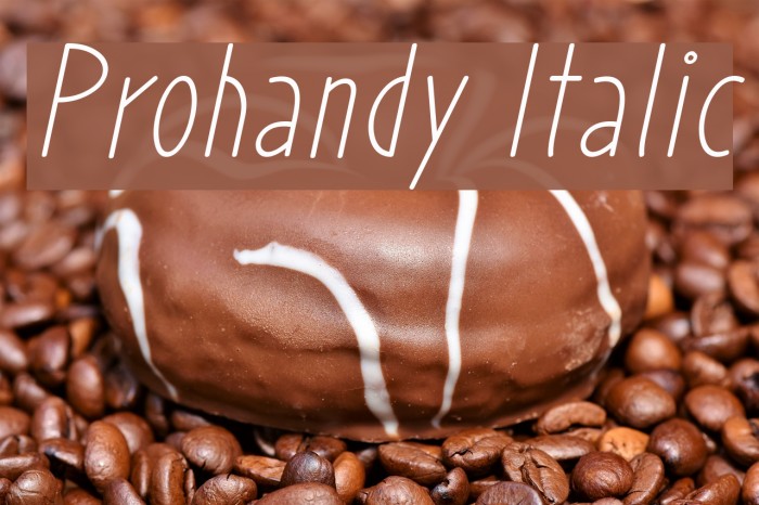 Prohandy Italic Example 3