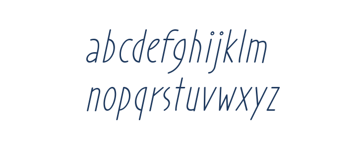 Prohandy Italic Lowercase