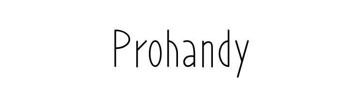 Prohandy  免费字体下载