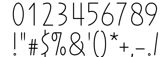 Prohandy Font OTHER CHARS