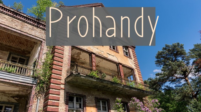 Prohandy Font examples