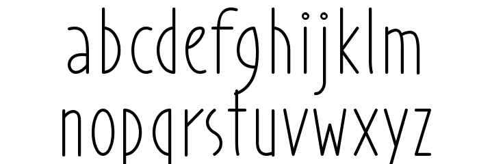 Prohandy Font LOWERCASE