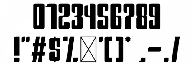 Prohibition Sans Font OTHER CHARS