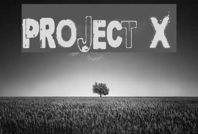 Project X Font examples