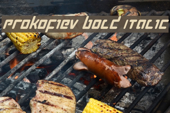 Prokofiev Bold Italic Font examples