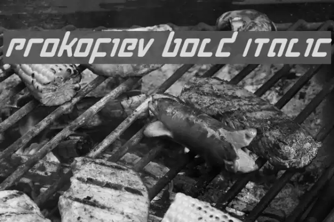Prokofiev Bold Italic फ़ॉन्ट examples
