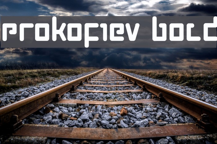 Prokofiev Bold Font examples