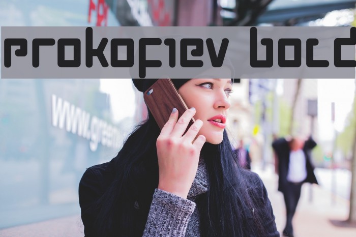 Prokofiev Bold Font examples
