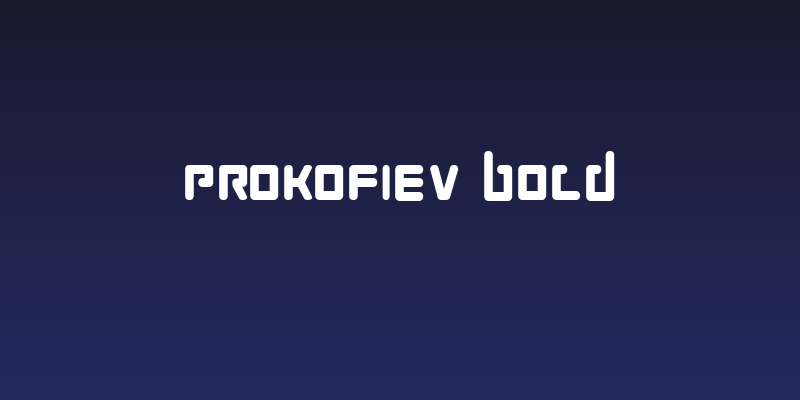 Prokofiev Bold Social Header