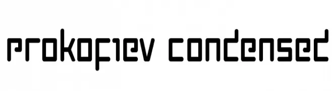 Prokofiev Condensed  font caratteri gratis