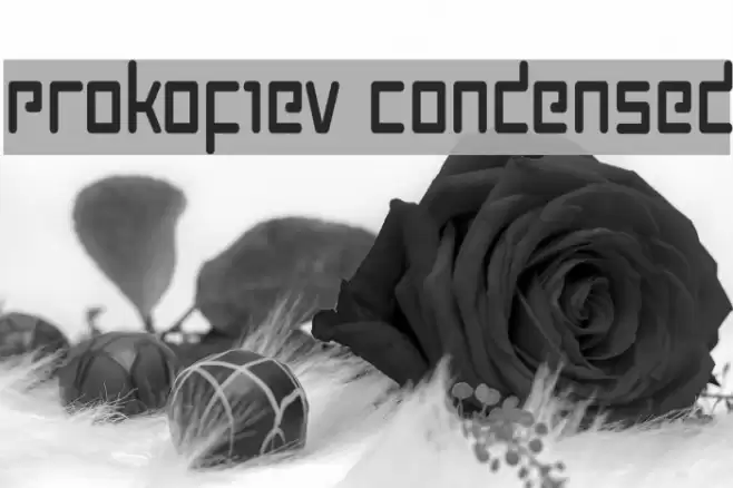 Prokofiev Condensed Шрифта examples