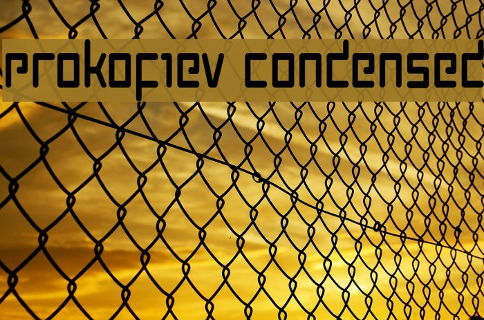 Prokofiev Condensed Font examples