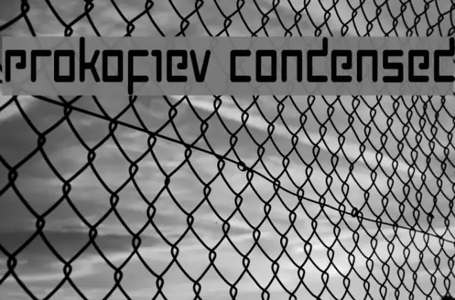 Prokofiev Condensed Шрифта examples