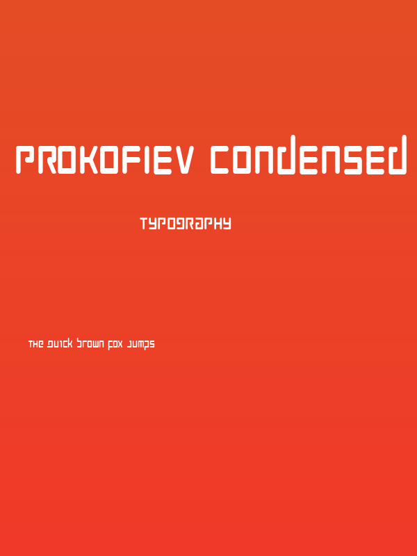 Prokofiev Condensed Poster