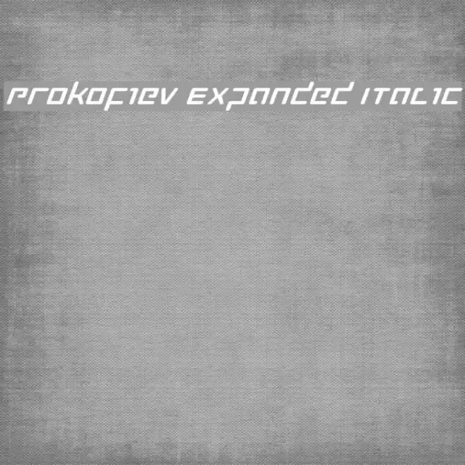 Prokofiev Expanded Italic خط examples