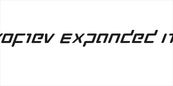 Prokofiev Expanded Italic Logo