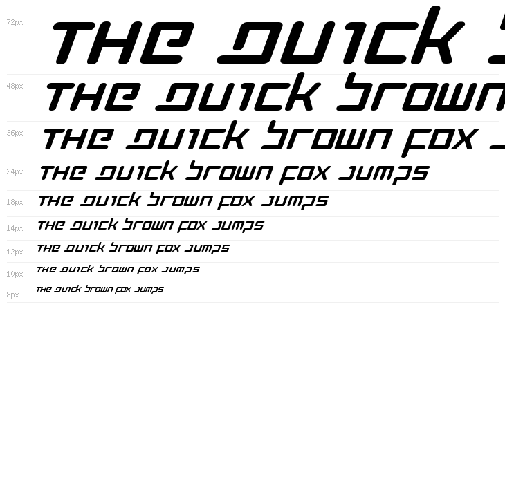 Prokofiev Expanded Italic Waterfall