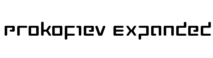 Prokofiev Expanded  Free Fonts Download