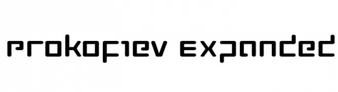 Prokofiev Expanded  font caratteri gratis