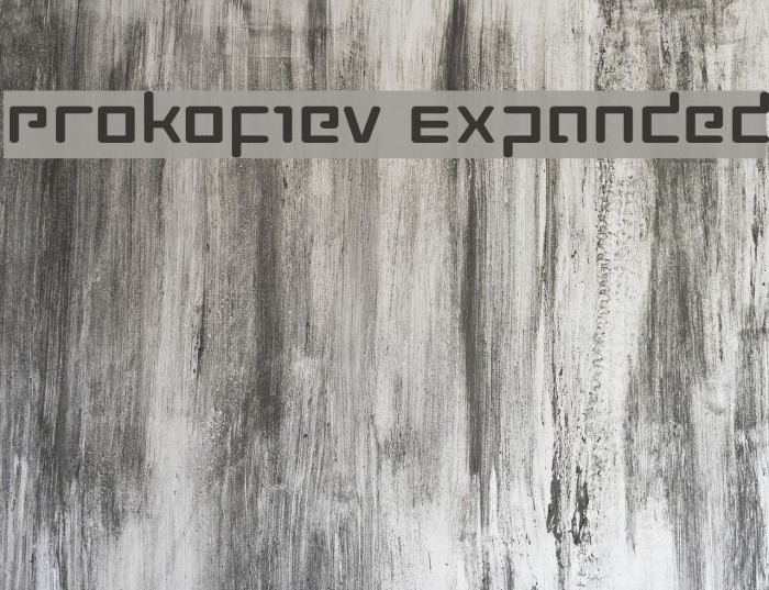 Prokofiev Expanded Font examples