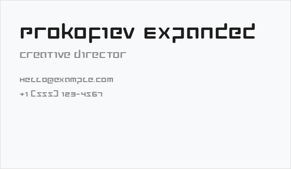 Prokofiev Expanded Business Card