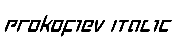 Prokofiev Italic  font caratteri gratis