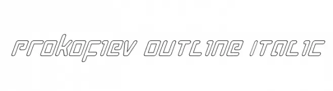 Prokofiev Outline Italic  font caratteri gratis