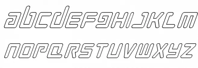 Prokofiev Outline Italic フォント 大文字