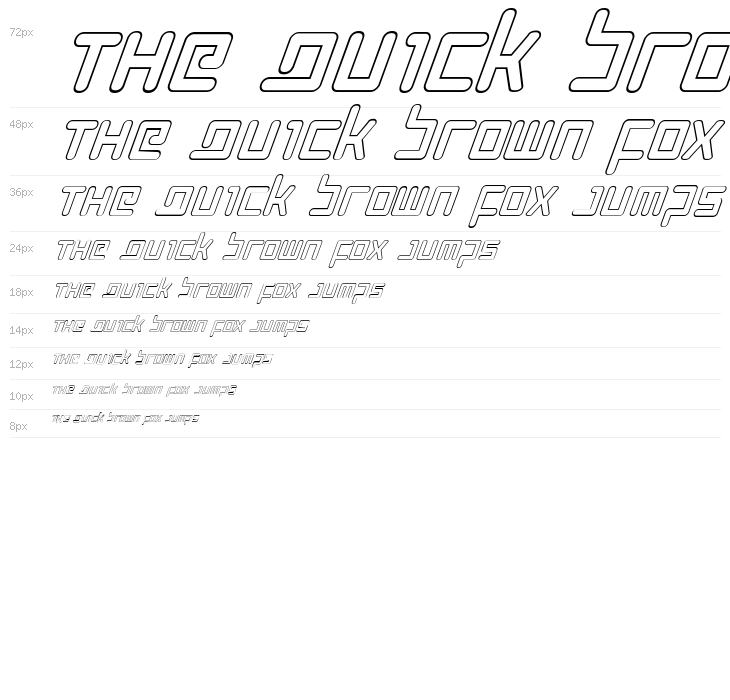 Prokofiev Outline Italic Waterfall