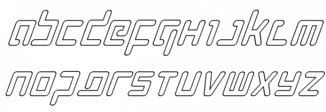 Prokofiev Outline Italic خط أحرف صغيرة