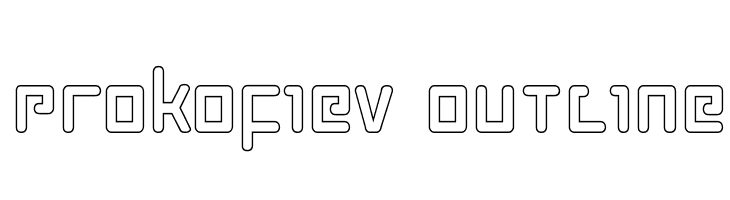 Prokofiev Outline Font