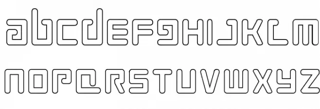 Prokofiev Outline Fonte MAIÚSCULAS