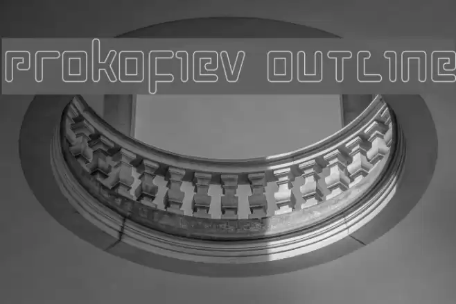 Prokofiev Outline Font examples