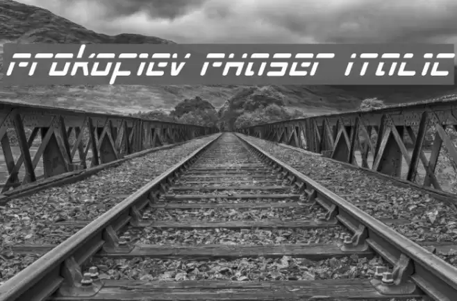 Prokofiev Phaser Italic Fuentes examples