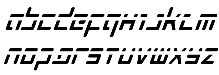 Prokofiev Phaser Italic Шрифта строчной