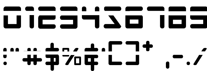 Prokofiev Phaser Font OTHER CHARS