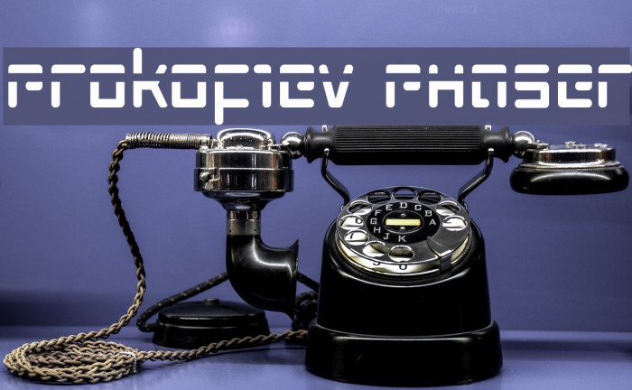 Prokofiev Phaser Font examples