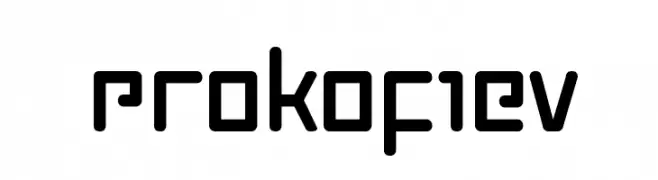 Prokofiev  Frei Schriftart Herunterladen